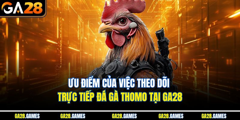 Ưu điểm của việc theo dõi trực tiếp đá gà Thomo tại Ga28